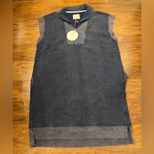 NWT Umgee Waffle Knit Zip Mini Dress Size S